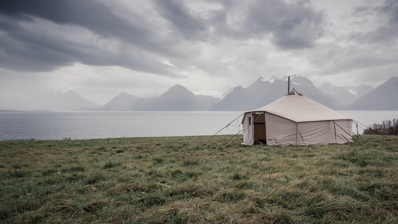 Luxury Glamping Tent in Montana