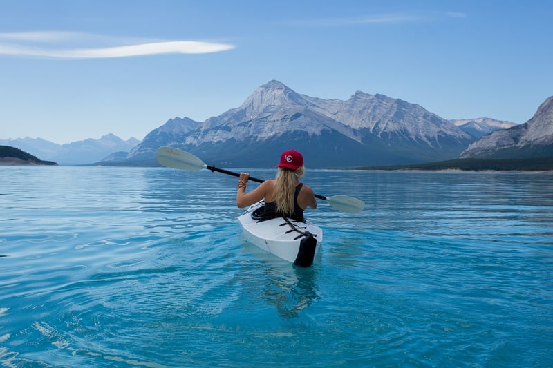 Kayaking in River